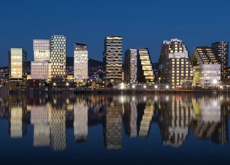 Barcode før full utbygging av Bjørvika